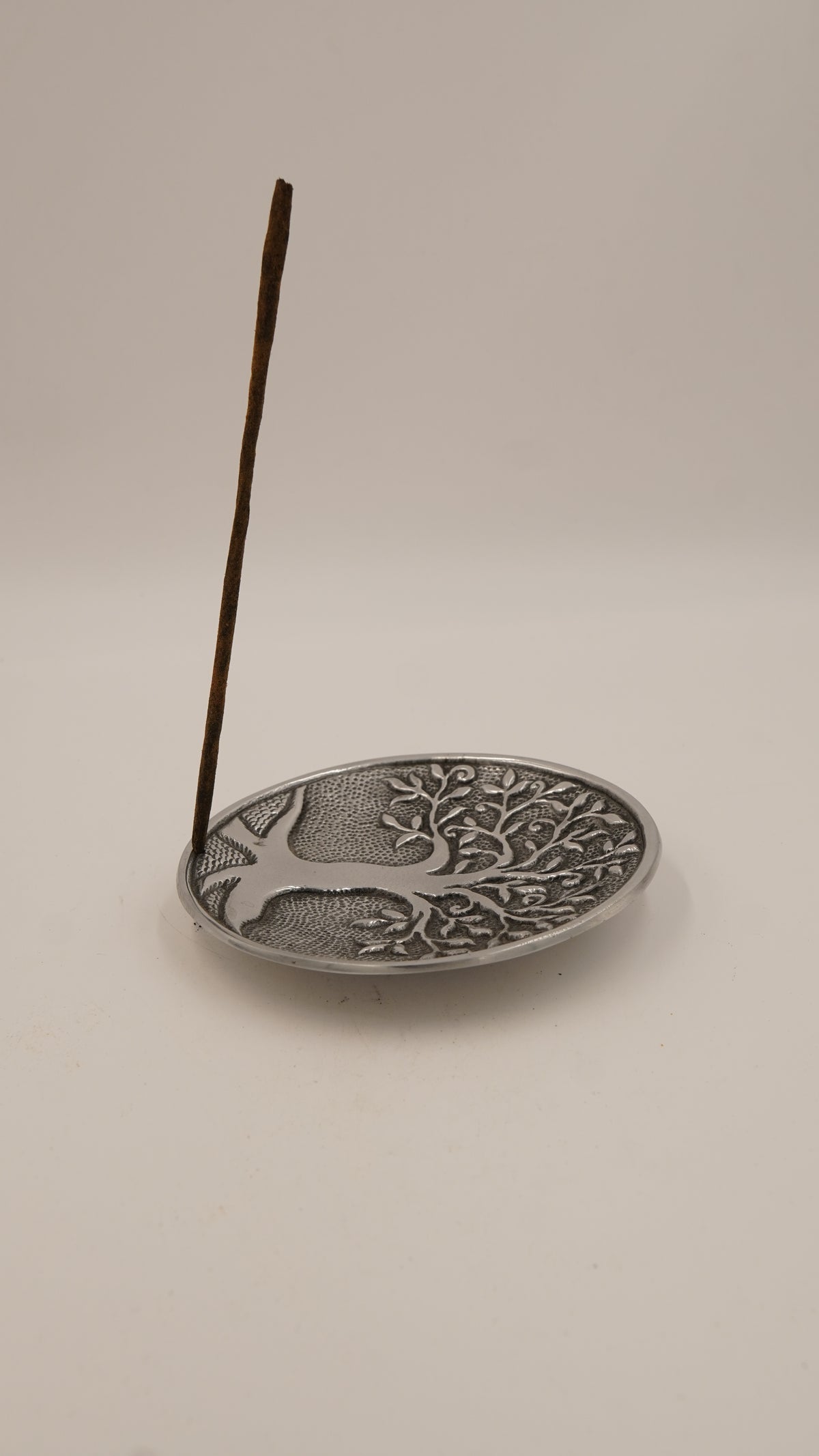 Hayat Ağacı Figürlü Metal Çubuk ve Konik Tütsülük