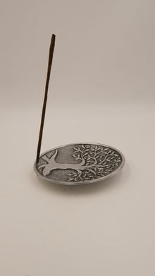 Hayat Ağacı Figürlü Metal Çubuk ve Konik Tütsülük