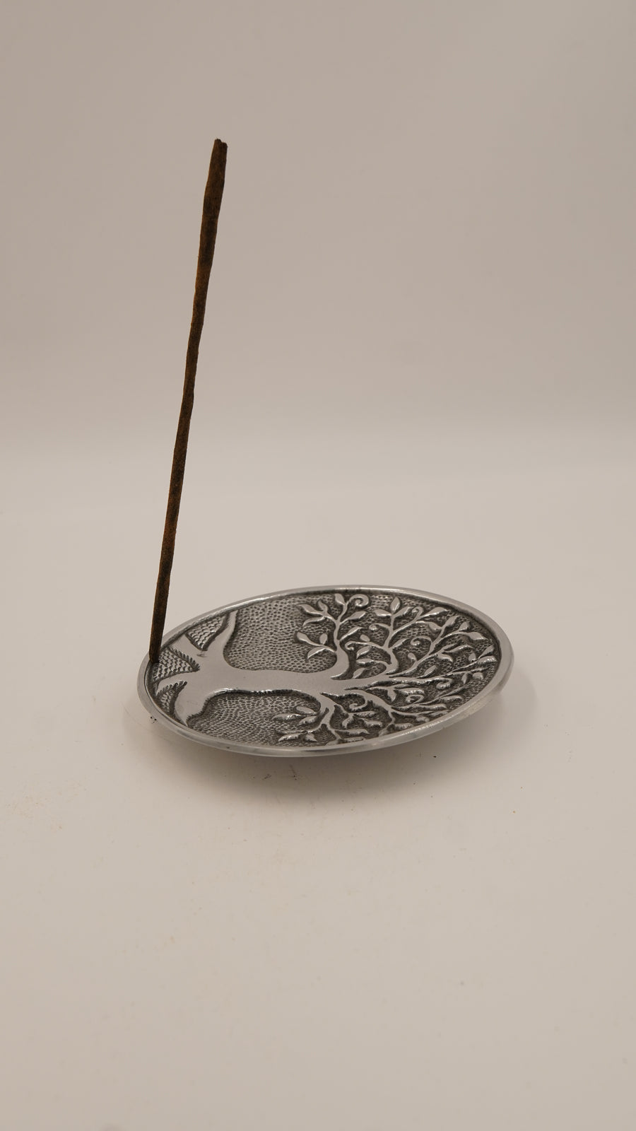 Hayat Ağacı Figürlü Metal Çubuk ve Konik Tütsülük