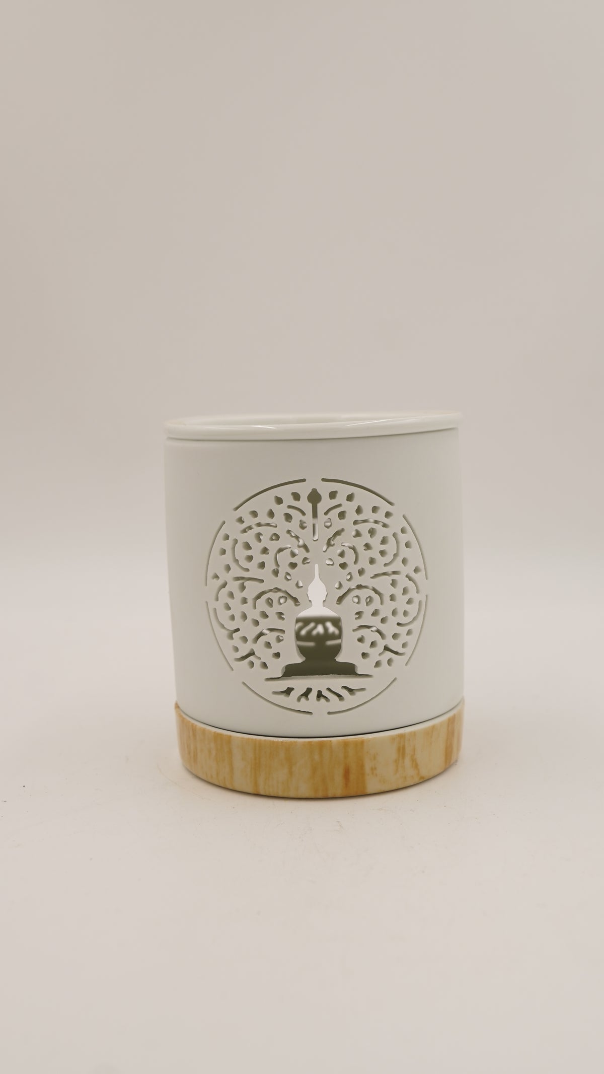 Buda Figürlü Porselen Buhurdanlık & Tealight Mumluk