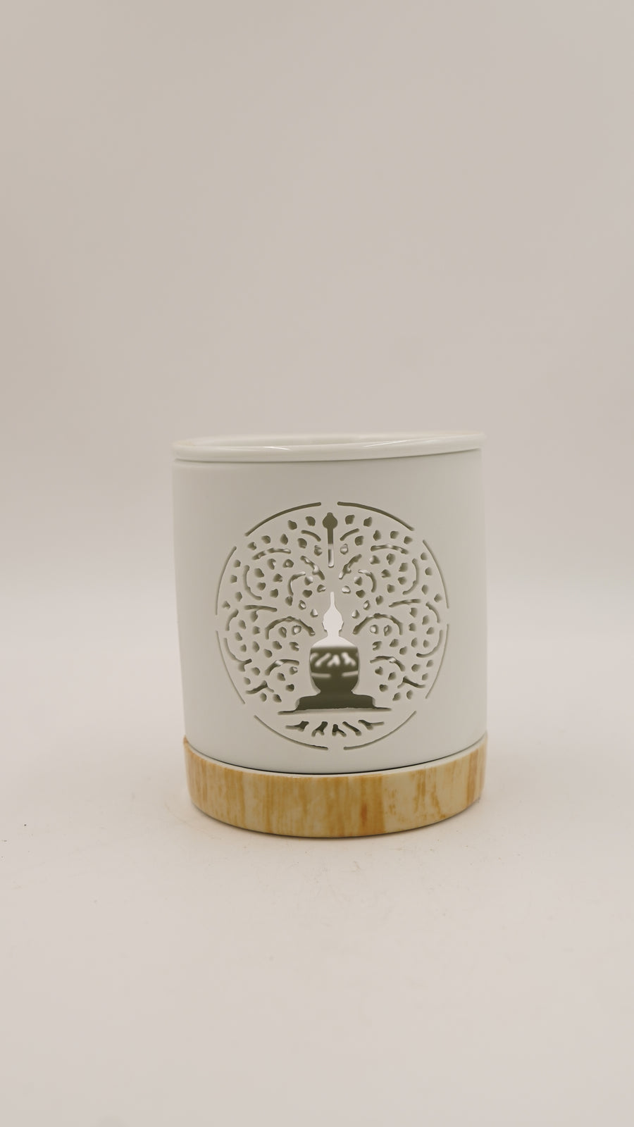 Buda Figürlü Porselen Buhurdanlık & Tealight Mumluk