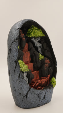 Dağ Manzaralı Alçı Geri Akış Tütsülük (19 cm)