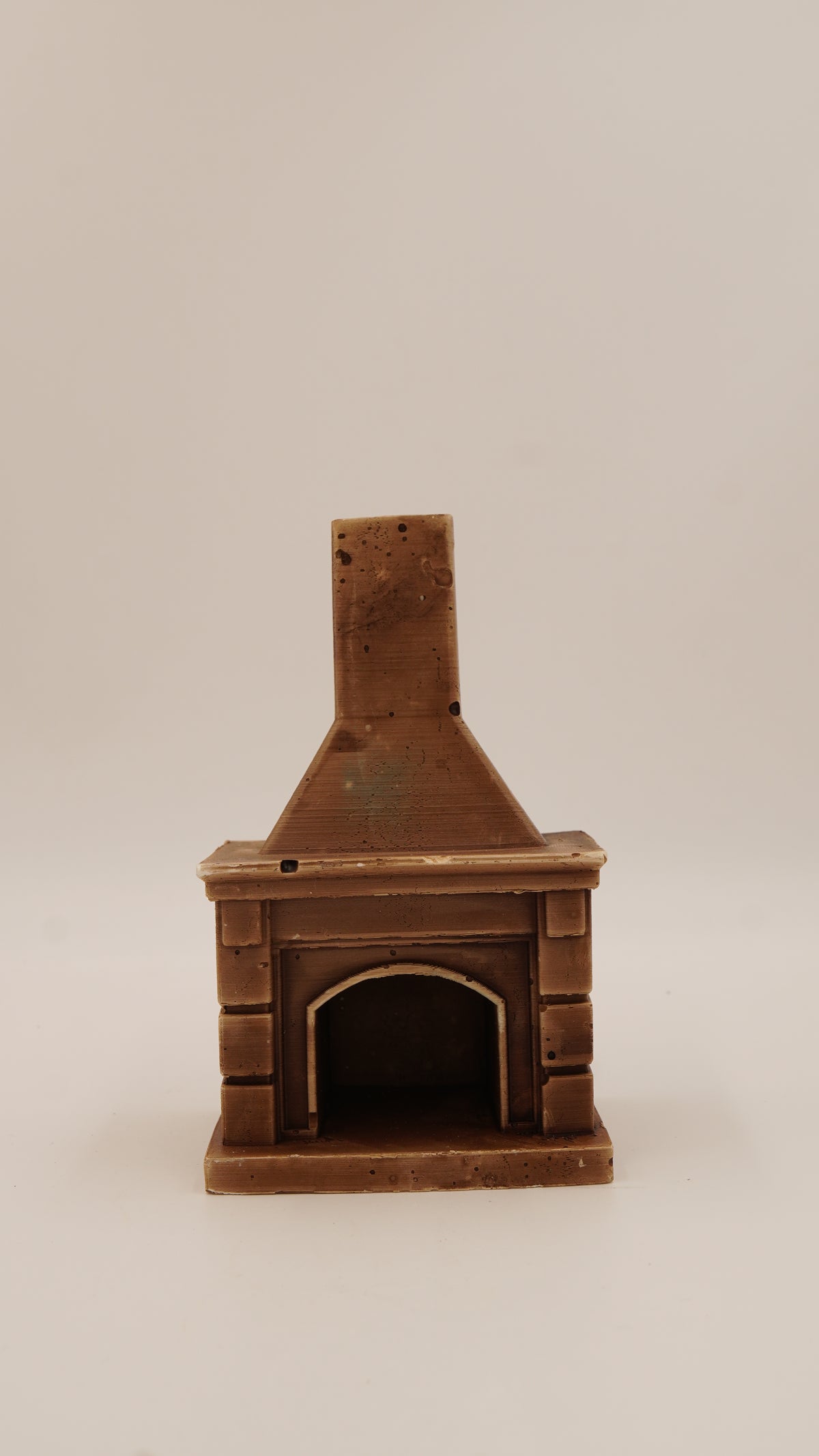 Şömine Formlu Alçı Konik Tütsülük (14 cm)