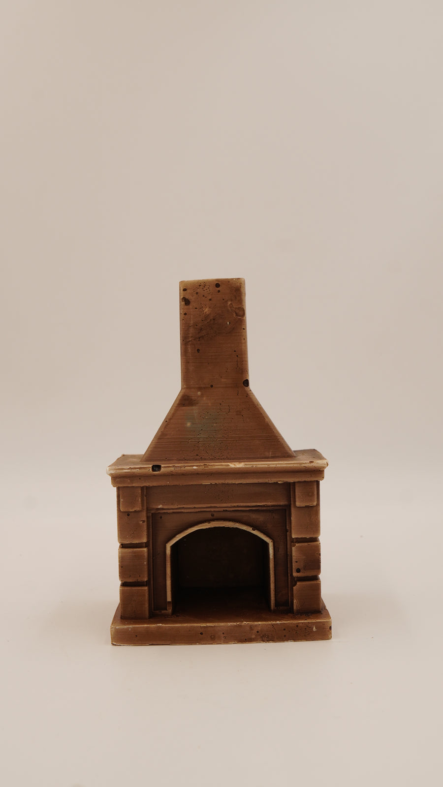 Şömine Formlu Alçı Konik Tütsülük (14 cm)