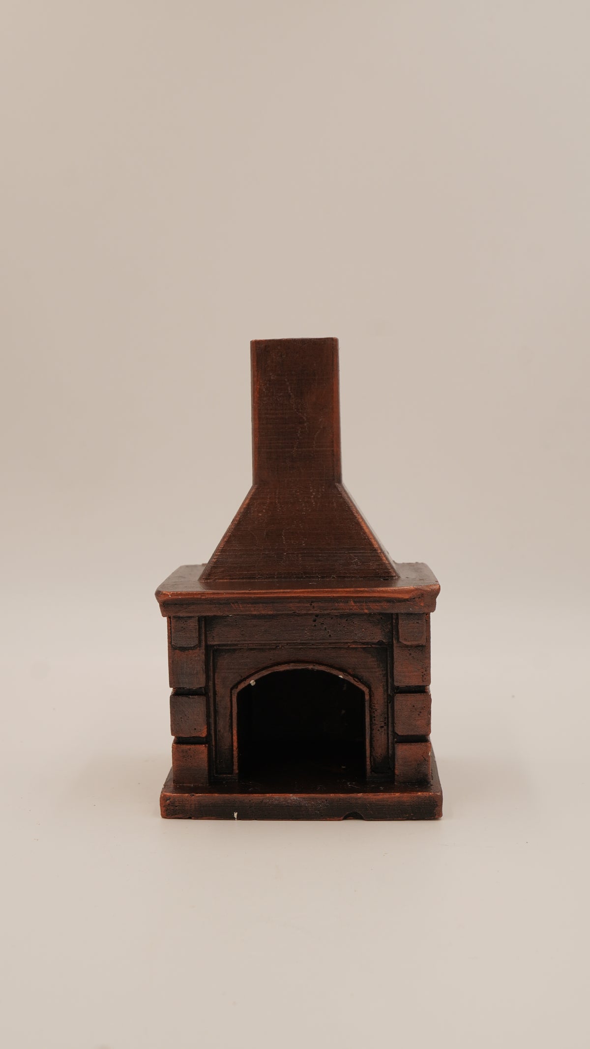 Şömine Formlu Alçı Konik Tütsülük (14 cm)