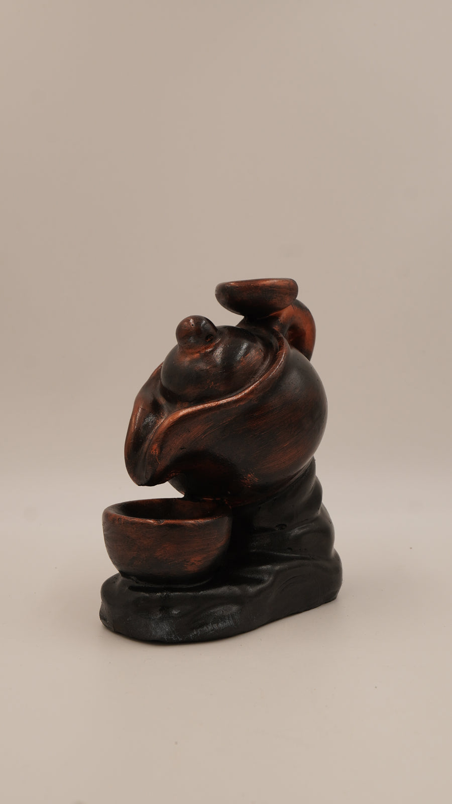 Çaydanlık Formlu Geri Akış Tütsülük (14 cm)