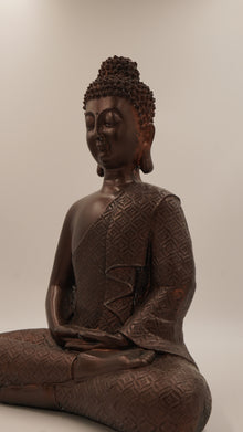 Oturan Buda Heykeli – Meditasyon Pozu Dekor Obje (35×25 cm)