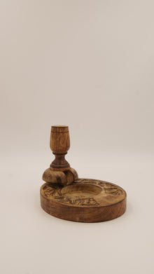 Doğal Ahşap Geri Akış Tütsülük (13×15 cm)