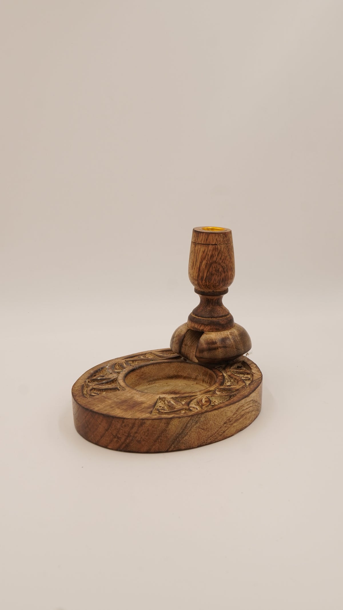Doğal Ahşap Geri Akış Tütsülük (13×15 cm)