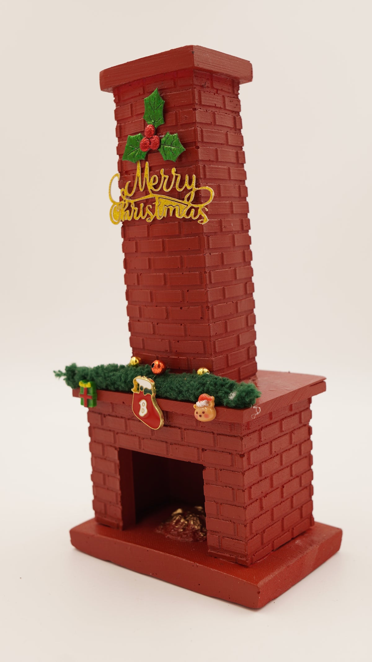 Merry Christmas Uzun Bacalı Şömine Konik Tütsülük (19 cm)