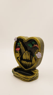 Kalpli Dağ Manzaralı Geri Akış Tütsülük (14×10 cm)