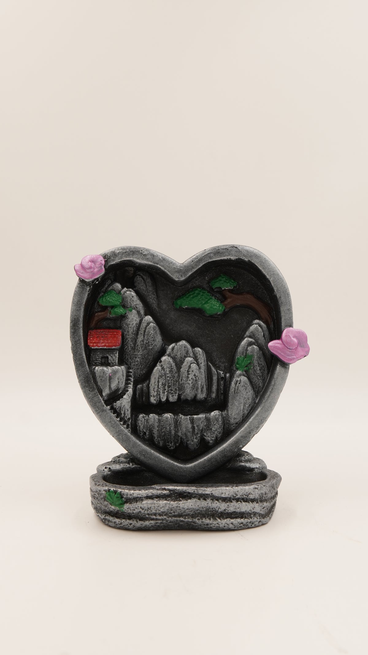 Kalpli Dağ Manzaralı Geri Akış Tütsülük (14×10 cm)