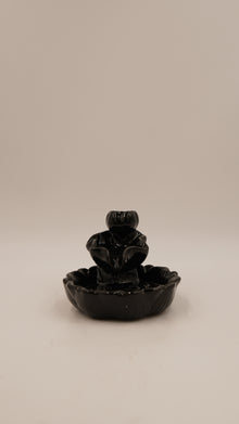 Seramik Geri Akış Tütsülük – Siyah (9×7 cm)