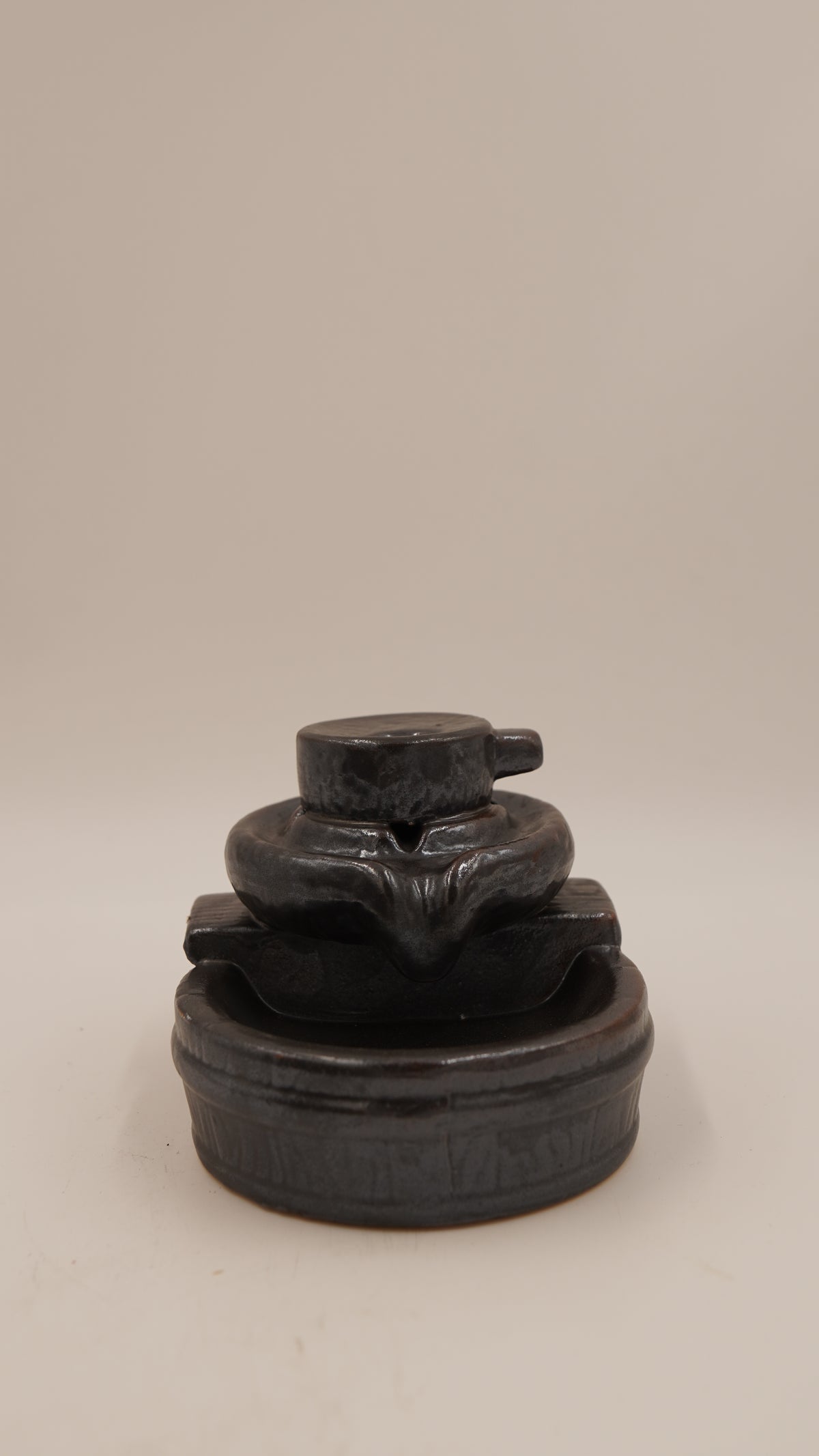 Katmanlı Form Seramik Geri Akış Tütsülük (9×10 cm)