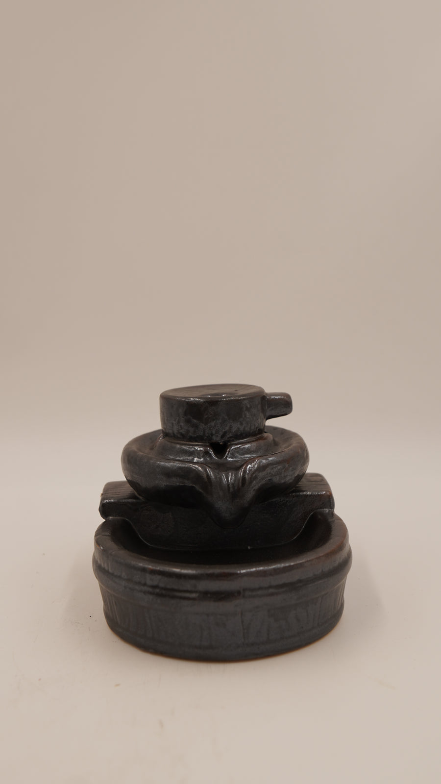 Katmanlı Form Seramik Geri Akış Tütsülük (9×10 cm)
