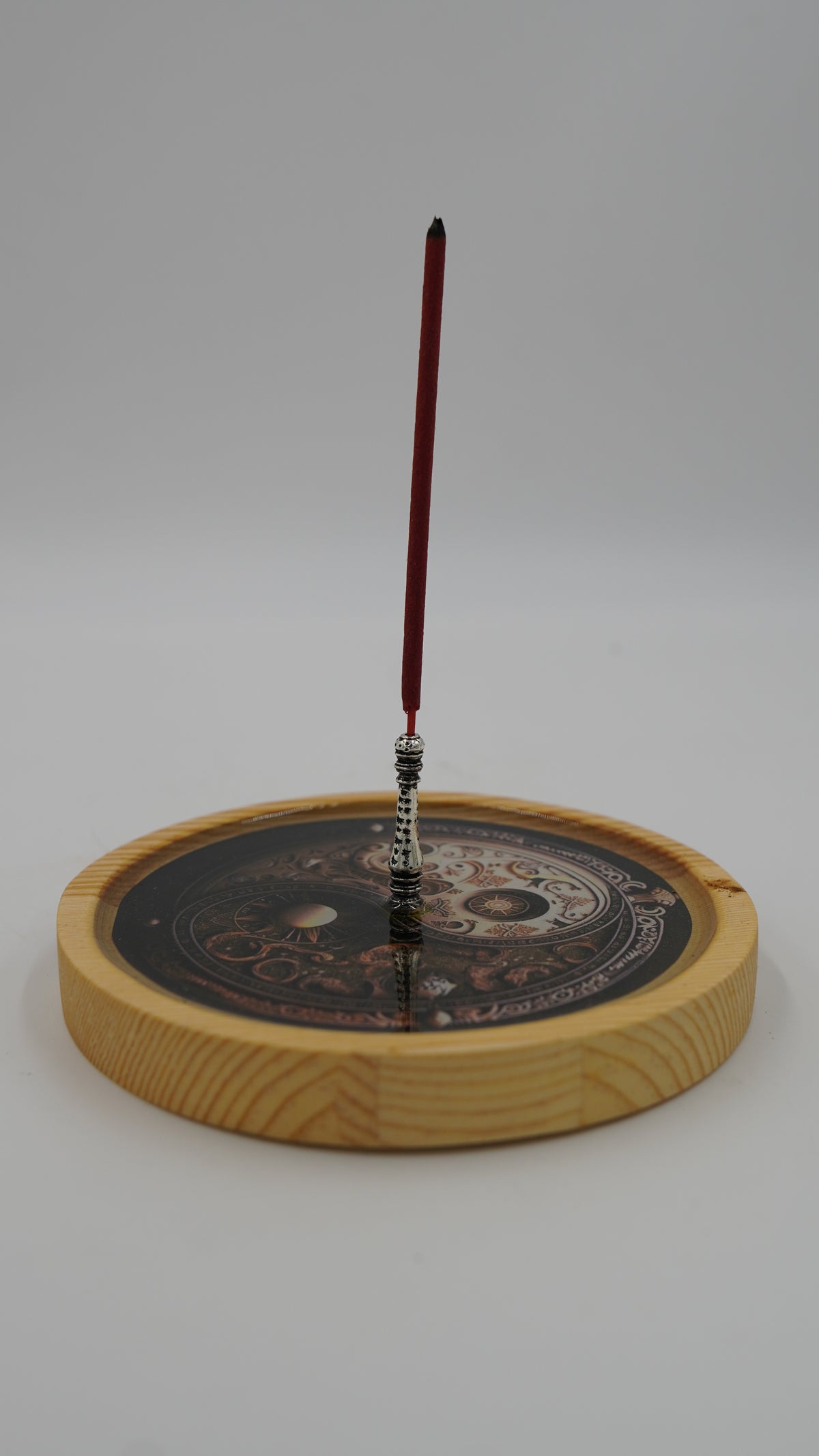 Yin Yang Figürlü Epoksi Ahşap Çubuk Tütsülük