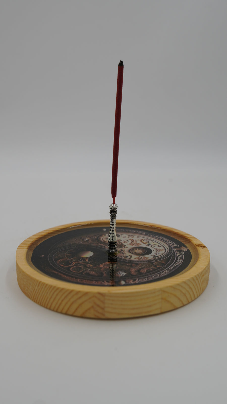 Yin Yang Figürlü Epoksi Ahşap Çubuk Tütsülük