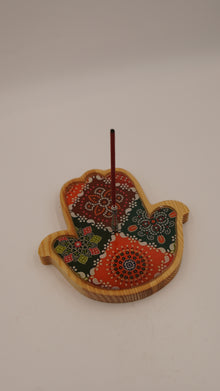 Fatma Ana Eli Figürlü Epoksi Ahşap Çubuk Tütsülük