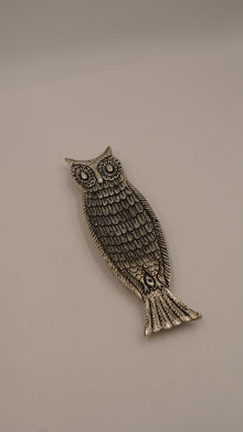 Baykuş Figürlü Metal Çubuk Tütsülük - 20cm