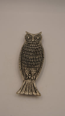 Baykuş Figürlü Metal Çubuk Tütsülük - 20cm