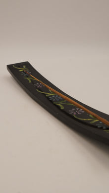 Çiçek Motifli Mermer Çubuk Tütsülük