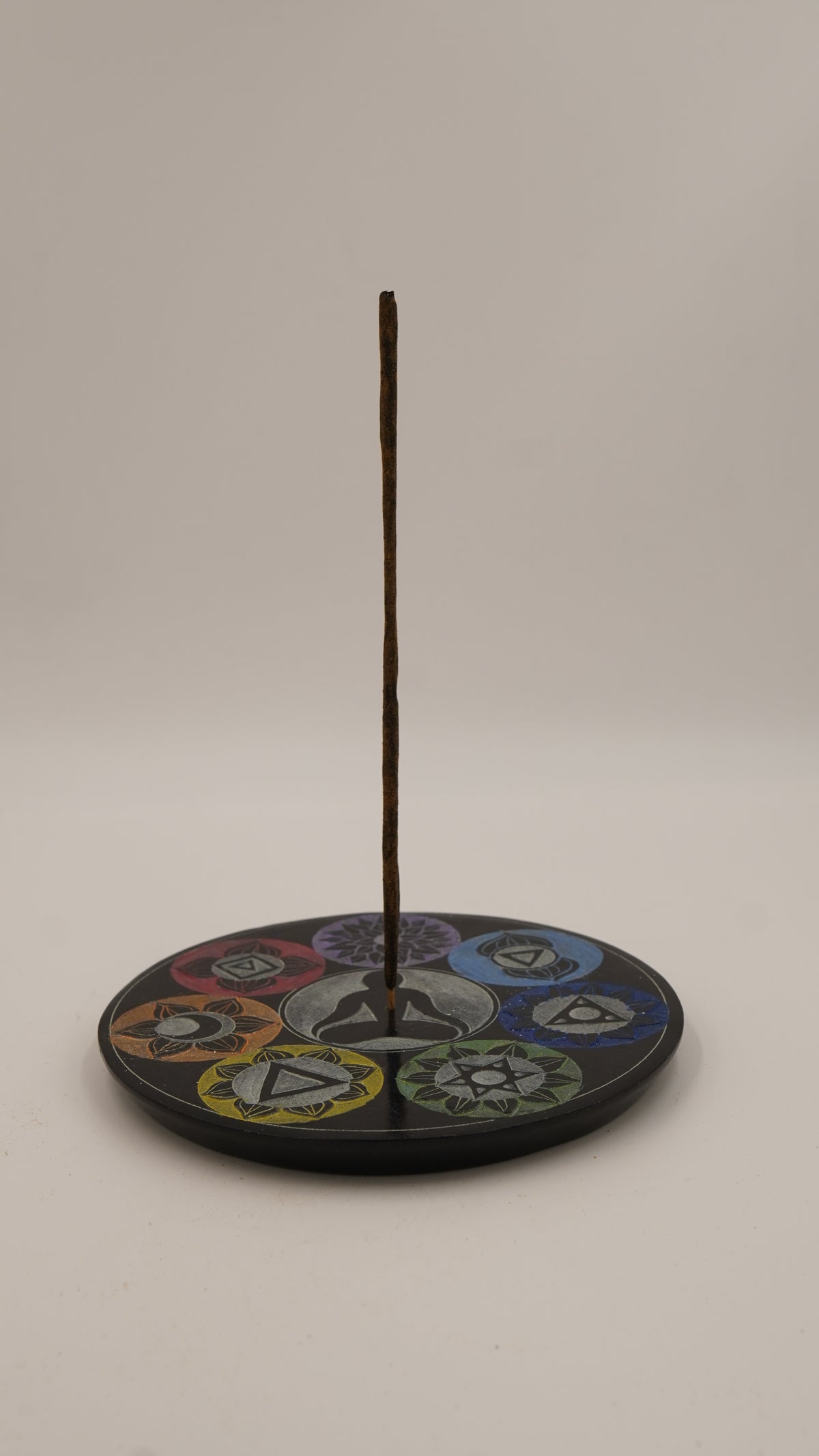 Mermer Yedi Çakra Çubuk ve Konik Tütsülük – 19 cm