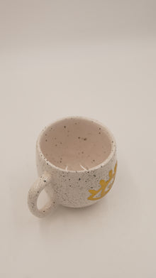 Göz Figürlü Seramik Kupa – 9 cm