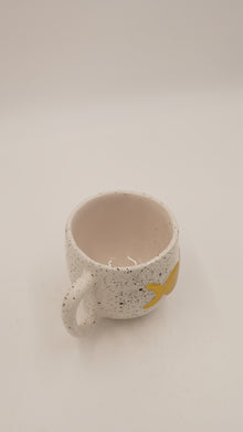 Güneş & Ay Figürlü Seramik Kupa – 9 cm