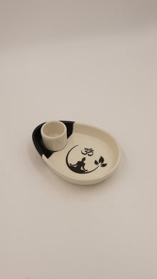 Yoga Figürlü OM Detaylı Seramik Palo Santo Tütsülük