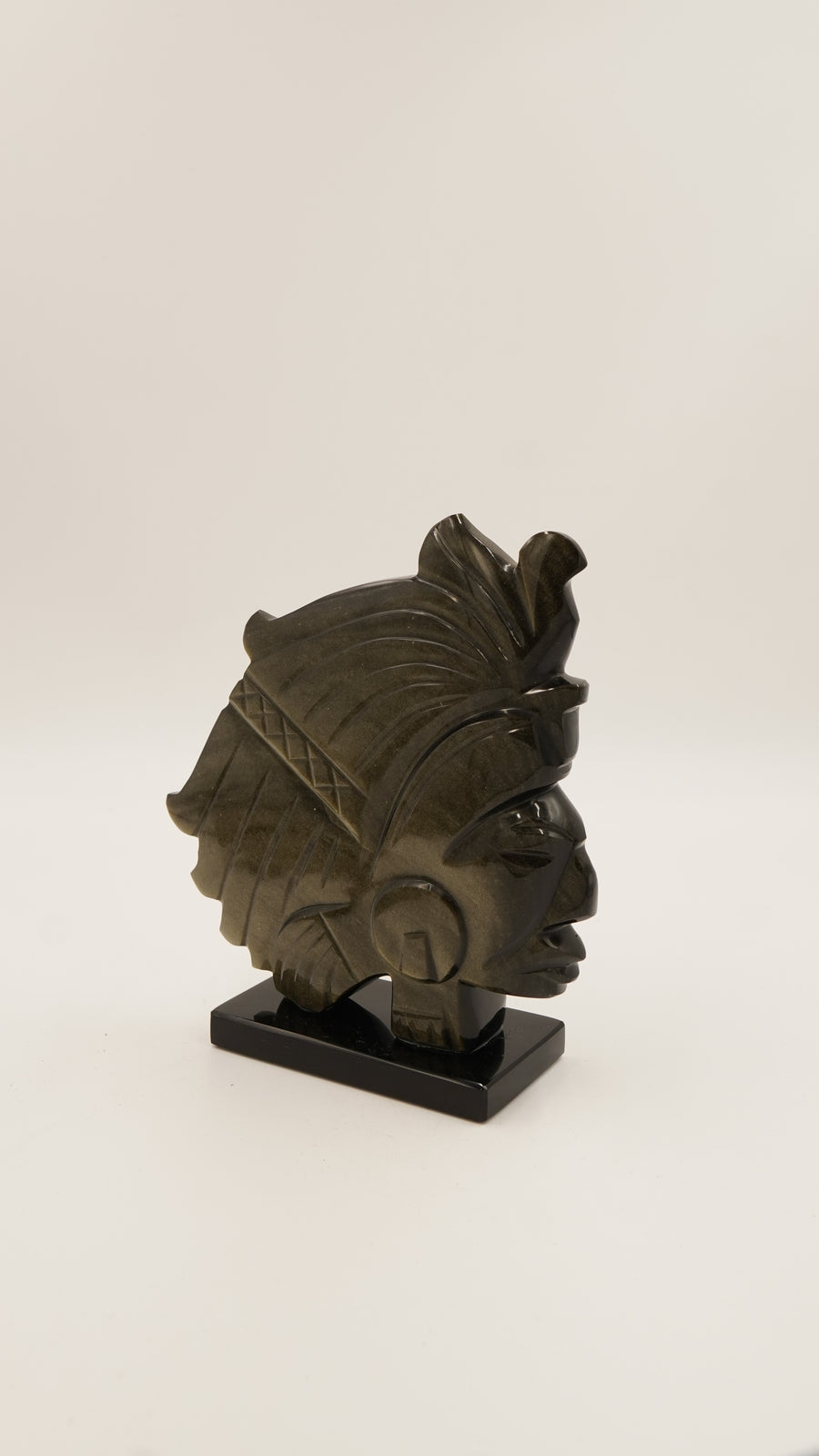 Gold Obsidyen Meksika Dekoratif Obje