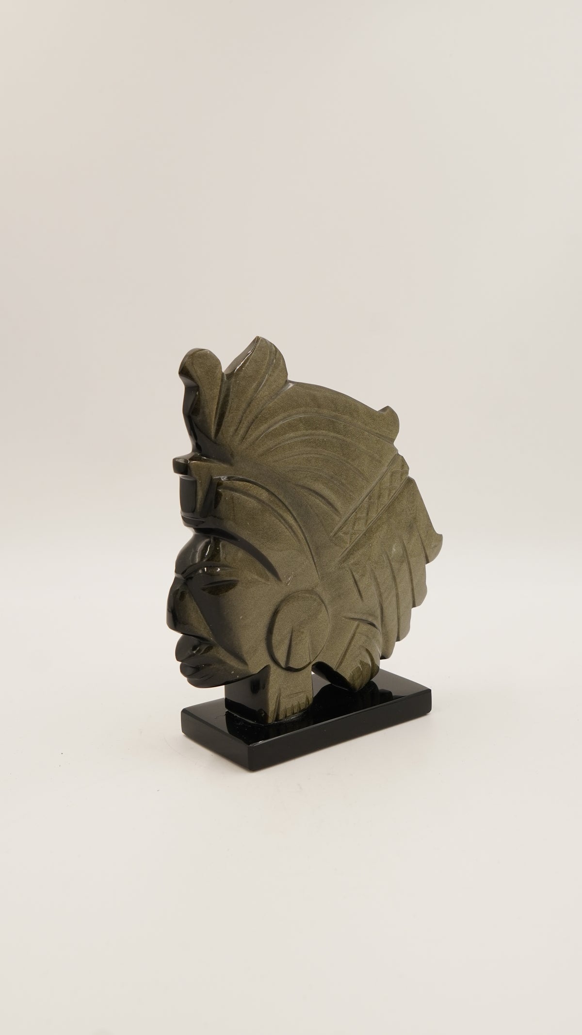 Gold Obsidyen Meksika Dekoratif Obje