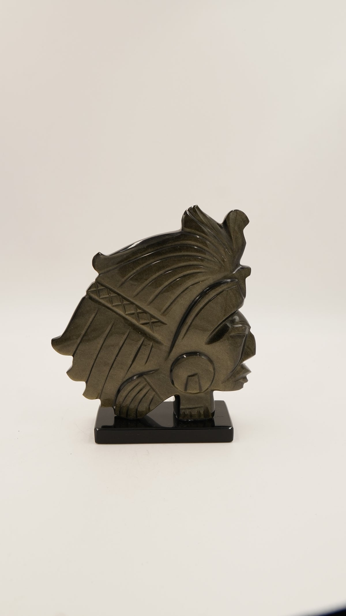 Gold Obsidyen Meksika Dekoratif Obje