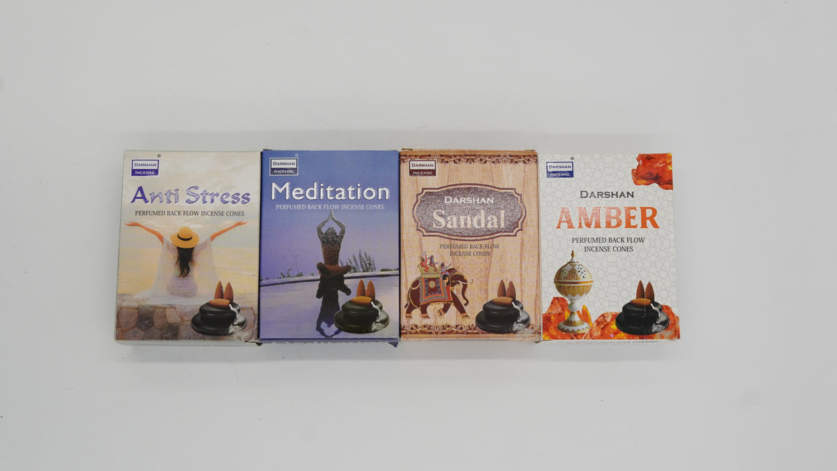 DARSHAN Doğal Geri Akış Konik Tütsü