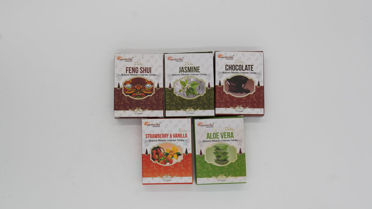 AROMATIKA Doğal Konik Tütsü - NATURAL MASALA INCENSE CONES